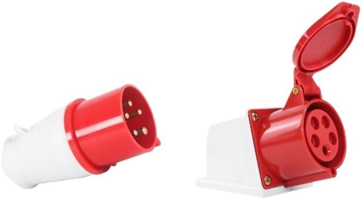 Waterproof 5-core 16A/32A industrial aviation socket connector set explosion-proof three-phase power(16A connector)