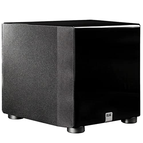 Elac Varro Dual Reference Ds1000 10" 1000W Powered Subwoofer With App Control/Auto Eq, Gloss Black #TOP4