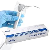 JMU 500PCS Dental Air Water Syringe Sleeves with Precut Opening, Disposable Clear Plastic Protective Barrier...