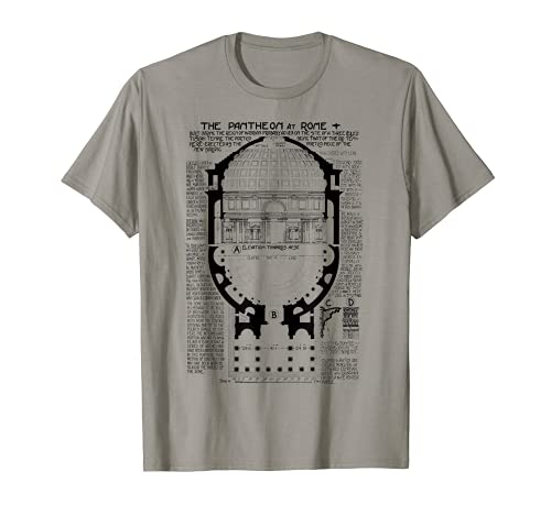 Architect Architecture Gift Vintage Pantheon Rome Italy T-Shirt