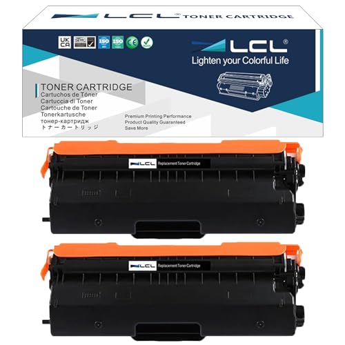 LCL Compatible Toner Cartridge TN-421 TN-423 TN421 TN423 TN423BK TN-423BK 6500Pages (2PK Black) Replacement for Brother MFC-L8900CDW HL-9310 HL-L9310CDW MFC-L9570 MFC-L9570CDW HL-L8260CDW HL-L8360CDW