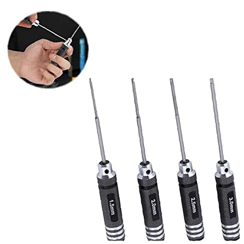 4 STKS Hex Schroef Driver Set Kit H1.5 2.0 2.5 3.0mm Zeskant Schroevendraaier Zwaard RC Reparatie Gereedschap Kit voor… - Image 8