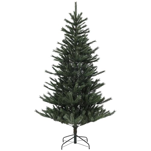 HOMCOM Árbol de Navidad 210 cm Árbol de Navidad Artificial con 793 Ramas y Soporte de Acero Árbol Navideño para Salón Interior Verde