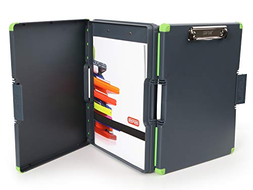 Dexas Estojo de armazenamento dupla face Clipcase e organizador, verde