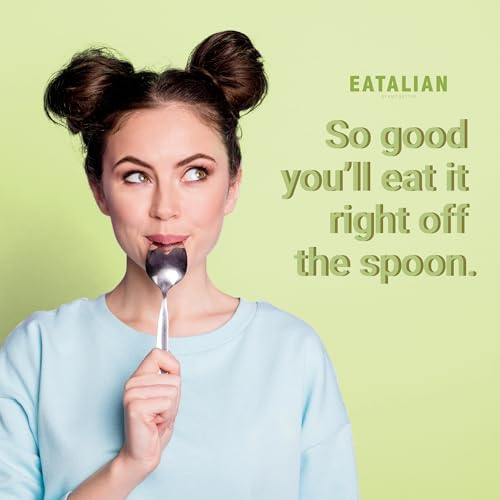 Image of EATALIAN by AMZ BETTER Spreadable Crunchy Pistachio Cream 17.63 oz /500 gr, Pistachio Cream with Grains, Protein Paste, Sweet Taste, Ideal on Bread and Excellent for Dubai Chocolate, Made in Italy