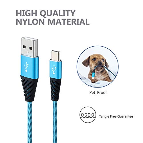 Bynccea Type C Charger Cable 10Ft 4-Pack Fast Charging Cord Cell Phone Charger Nylon Braided Compatible With Samsung Galaxy S10 S9 S8 Note 10 9 Pixel Lg V30 #TOP2