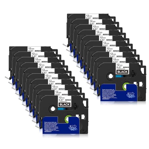 Sluxjet �݊� �s�[�^�b�` �e�[�v 12mm�� ���n������ TZe-335 Tz-335 �e�v�� �u���U�[�H�� �s�[�^�b�`�L���[�u P-touch �ėp �e�[�v�J�[�g���b�W ����8m P�^�b�` �@��Ή� PT-P710BT PT-2500PC 20��