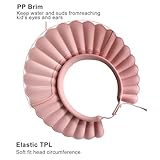 Baby Shower Cap - Safe Silicone Protection Bath Visor Hat for Protector Head Eye Ear Shampoo - Soft Adjustable for Toddler, Baby, Kids, Children (Beige) - Image 5