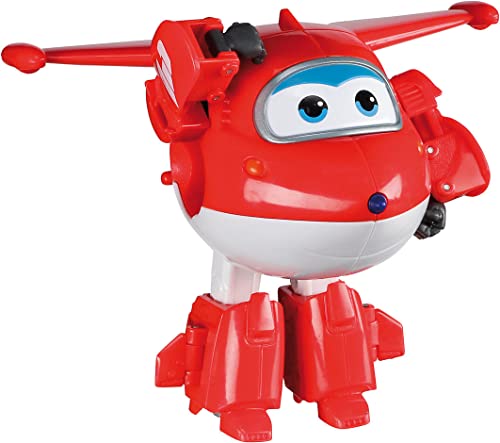 Super Wings Jett 5' Transforming Character Easy Transformation Character Preschool Kids Toys for 3+ Year Old Boys Girls