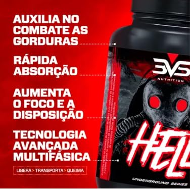 Kit 2x Termogênico Hell 120Cápsulas cada | 3VS Nutrition