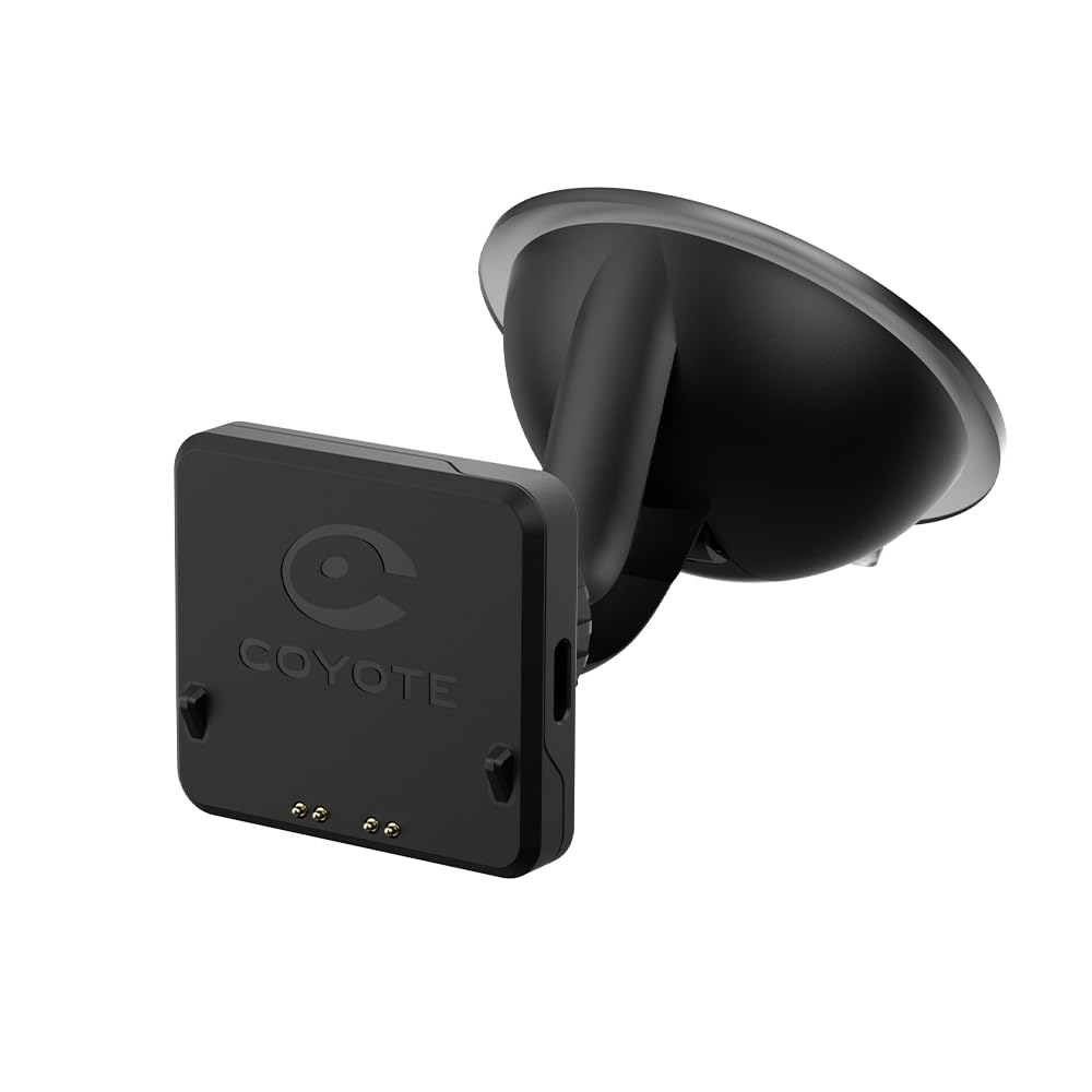 Coyote - Support aimanté chargeant par Ventouse - Compatible Max - pour Fixer et Charger Votre Max - A Installer sur Le Pare-Brise ou Le Tableau de Bord du véhicule