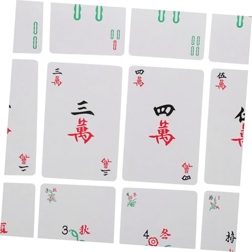 Mini Outdoor Mahjong wasserdichte Kunststoff Spielkarten Robuste Pokerkarten für Zuhause Bar Büro Praktisches Langlebiges Kartenspiel Zubehör für Freizeit und Freunde – Bild 6