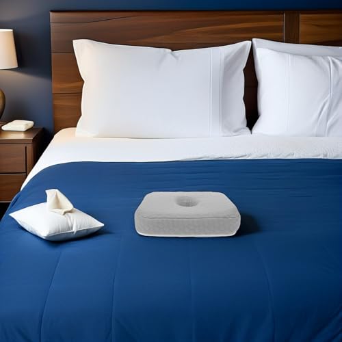 Almohada para dormir de lado VALICLUD con hueco protector para orejas 7