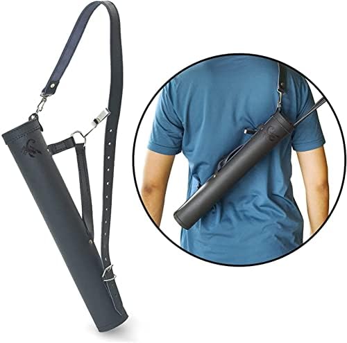 Scorpion Archery Back Arrow Quiver – Genuine Leather Arrow Case – Traditional Handmade Archery Quiver for Hunting & Target Practicing – Adjustable Lightweight & Comfortable Cow Leather Scorpion Archery Back Arrow Quiver – Genuine Leather Arrow Case – Traditional Handmade Archery Quiver for Hunting & Target Practicing – Adjustable Lightweight & Comfortable Cow Leather