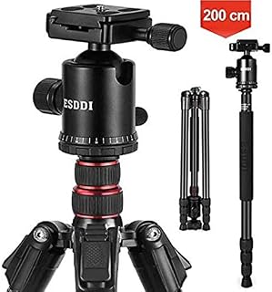 ESDDI Camera Tripod, 79 inches Aluminum Tripod for Camera with 360° Panorama Ball