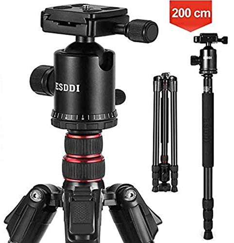 ESDDI Camera Tripod, 79 inches Aluminum Tripod for Camera with 360° Panorama Ball