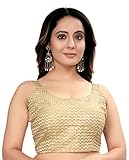 Pujia Mills Blusa sin mangas con lentejuelas bordadas en zig zag para mujer (sol), Dorado, 38