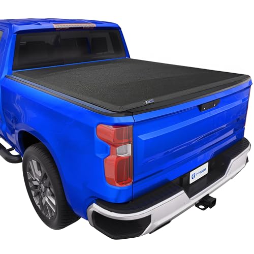 Tyger Auto T3X Soft Tri-Fold in Fabric Truck Bed Tonneau Cover Compatible with 2014-2018 Chevy Silverado GMC Sierra 1500; 2019 LD/Limited | 5'9" (69") Bed | TG-BC3C1006X