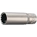 TRUSCO Deep Socket, 12 Square Type, Insertion Angle, 0.9 inches (9.5 mm), Opposite Side 0.9 inches (24 mm), T3-24WL x 10 Pieces (Case Sale)
