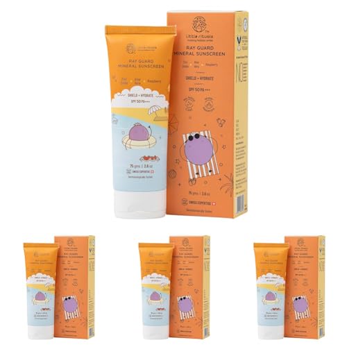Image of Little Rituals Mineral Baby & Kids SUNSCREEN Lotion Daily Use for Baby & Kids (0-15 years), SPF 50 PA+++ I No White Cast I UVA /UVB /IR + DIGITAL Wi-Fi & Bluelight Protection| Hypoallergenic| SWISS Technology | 75 gm