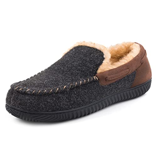 RockDove Men's Hearthfire Memory Foam Moc Slipper, Size 11 US