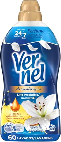Vernel Suavizante Concentrado para la Ropa, Jazmín y Lirio , líquido, 60 lavadaos
