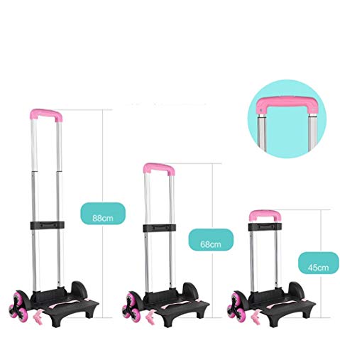 Trolley Backpacks Wheeled School Bags Handbag Traveling Rolling Rucksacks Rose Red #TOP3