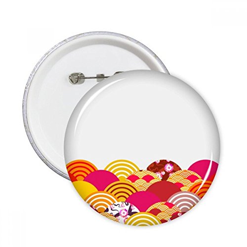 Badge Sakura pour customiser un sac d'école ou un blouson en jean au quotidien