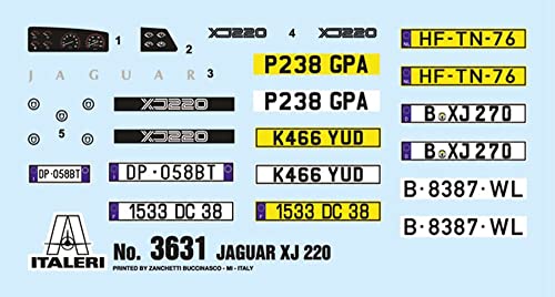 Italeri 3631S - 1:24 Jaguar XJ 220, Modellbau, Bausatz, Standmodellbau, Basteln, Hobby, Kleben, Plastikbausatz… – Bild 4