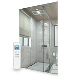 Mirrorstone 580w WIFI Mirror Infrared Panel Heater, Electric Heater, Energy Efficent Wall Mounted Indoor Living Room Bedroom, Bathroom IP54 Splash Proof with Remote And Demister