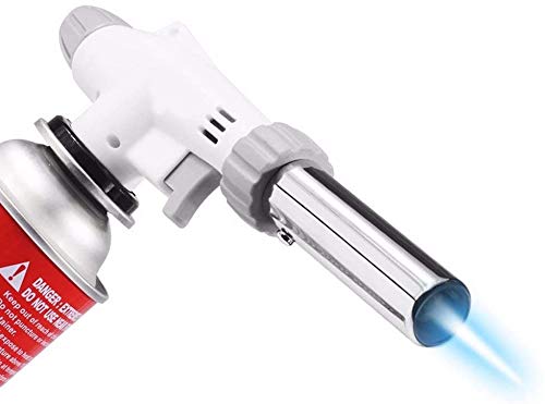 JUN_L Metal Flame Gun Welding Gas Torch Lighter Heating Lgnition Butane Portable Camping Welding Gas Torch for Pastries Desserts Blazing Soldering Camping Jewelry