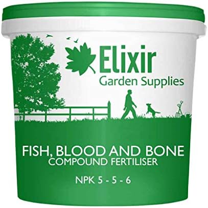 Elixir Gardens Fish, Blood and Bone Organic-Based Fertiliser | 10kg Bucket | Treats over 140gsm