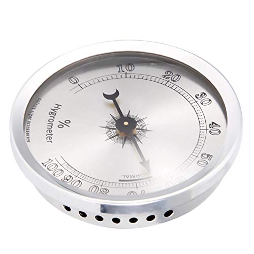 yangsense Cigar Box Hygrometer, Humidor Hygrometer, Portable Metal Accurate Humidity Detect Tool Humidor Accessory for Cigar Humidity Measuring
