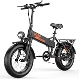 AZHAR Foldable Electric Bike 1200W Peak Motor, Up...