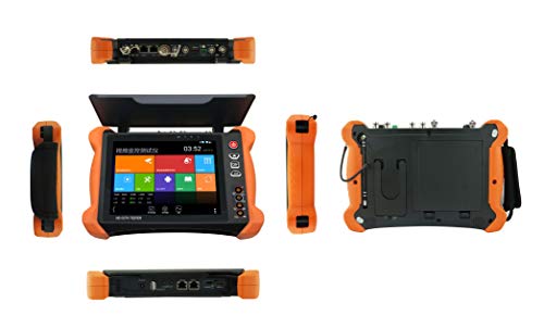 EVERSECU 8 Inch All in One Retina Display IP Camera Tester Security CCTV Tester Monitor with SDI/TVI/AHD/CVI/Multimeter/TDR/OPM/VFL/POE/WIFI/4K H.265