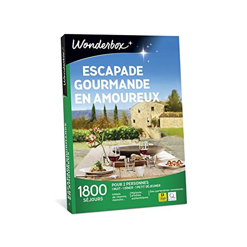WONDERBOX Gift set – gourmet escape in love, over 1,000 gourmet trips in manors, charm hotels, authentic guest houses for 2 people.