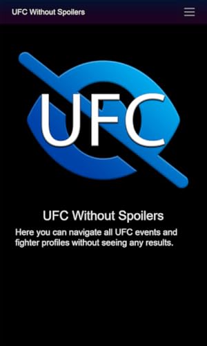 UFC Without Spoilers
