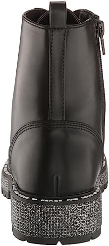 Steve Madden Girls Shoes Girls Wordle Combat Boot, Black, 4 Big Kid | Image 2