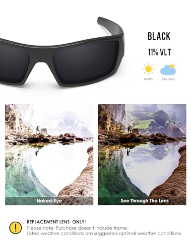 Image of BLAZERBUCK Anti-salt Polarized Replacement Lenses for Oakley Gascan OO9014 Sunglass