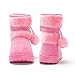 Yeeteepot Girls Boys Snow Boots Kids Warm Winter Boots Toddler Plush Booties Fur Lined Non-Slip Shoes Pink,8 Toddler = Label 26