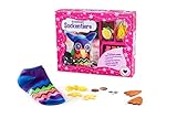  Kreativset Sockentiere - Niedliche Sockentiere selber nähen: Set mit Anleitungsbuch und Material für eine Eule