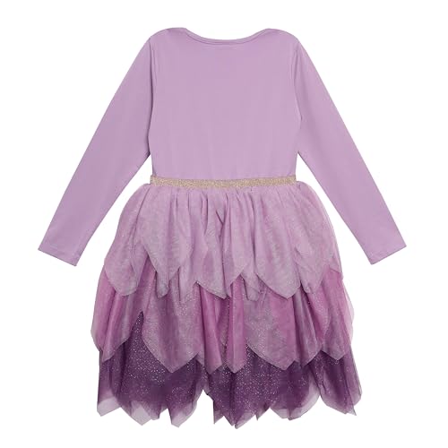 Disney Princess Long Sleeve Tutu Dress for Girls – Cute Toddler Kids Dresses Featuring Cinderella, Belle, Elsa & Tiana2