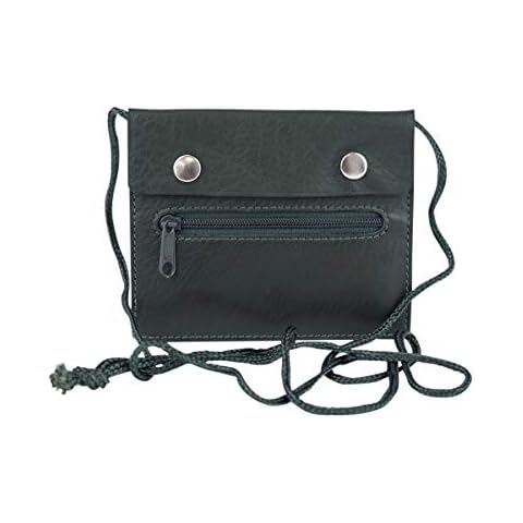 LEAS Genuine Leather Travel Neck Wallet Cover