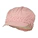 Ladies Brushed Canvas Newsboy Hat - Pink OSFM