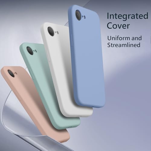 Image of FireNova Magnetic for iPhone 17e Case /iPhone 16e Case, Compatible with MagSafe, [Silicone Camera Protection] Microfiber Lining Phone Case, 6.1 inch, Light Blue