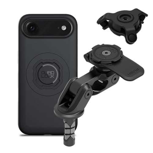 Image of Quad Lock Motorcycle Fork Stem Mount PRO Kit with Vibration Dampener and MAG Phone Case for iPhone 17 Air