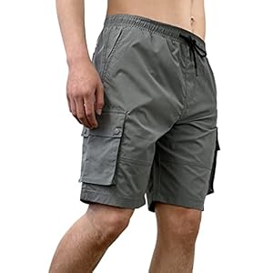 Southpole Mens Quick Dry Track Cargo Shorts, Inseam 9″, Lightweight, Water Resistant