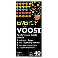 Voost Energy Orange and Mango Effervescent Tablets 40 Pack