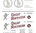 Woodland Scenics Great Northern Box Cars Dry Transfer Decals