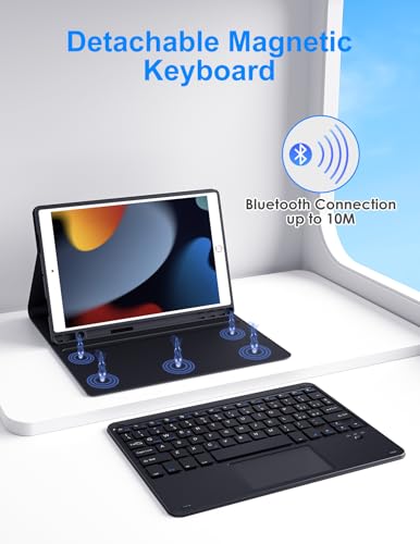 Teclado Bluetooth con panel táctil para iPad de 8ª generación y iPad 10.2 6